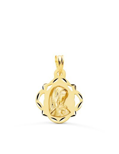 18K MEDALLA ORO AMARILLO...