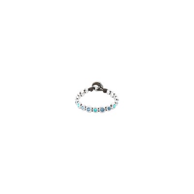 PULSERA DE CUERO MARRON EN...