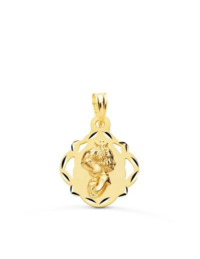 18K MEDALLA ORO AMARILLO...