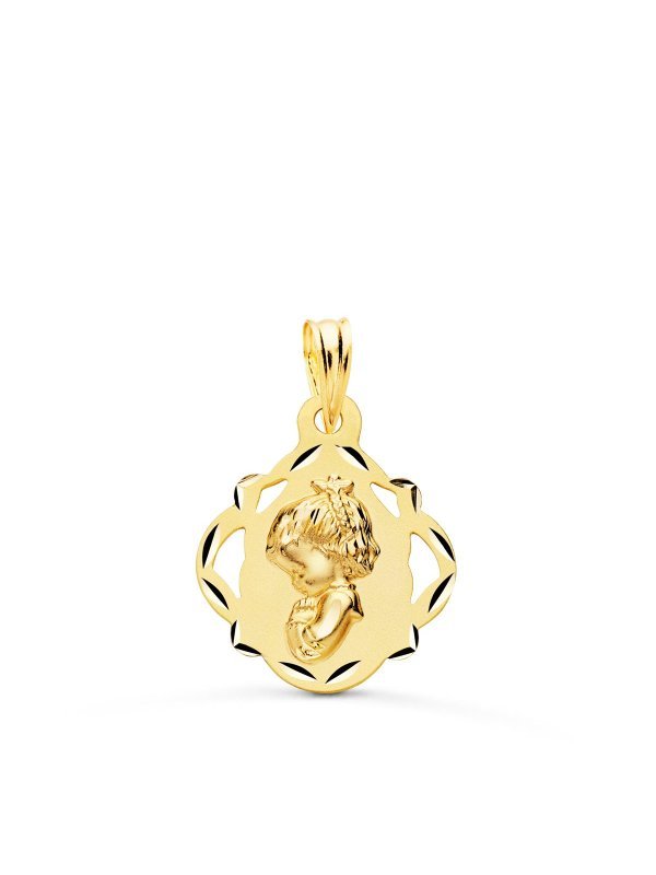 18K MEDALLA ORO AMARILLO VIRGEN NIÑA...