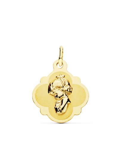 18K MEDALLA ORO AMARILLO...