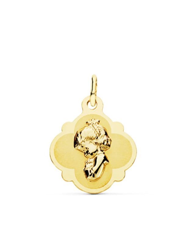 18K MEDALLA ORO AMARILLO VIRGEN NIÑA...
