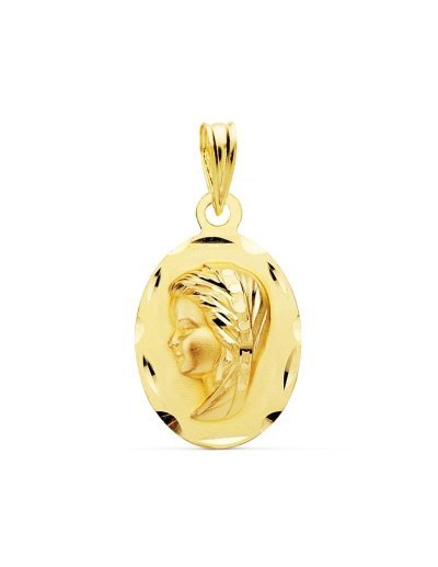 18K MEDALLA VIRGEN NIÑA...