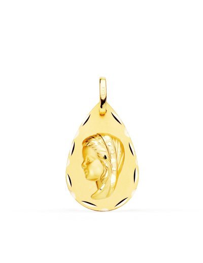 18K MEDALLA VIRGEN NIÑA...