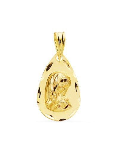 18K MEDALLA VIRGEN NIÑA...