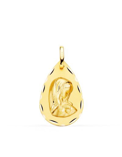 18K MEDALLA VIRGEN NIÑA...