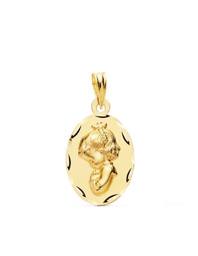 18K MEDALLA VIRGEN NIÑA...