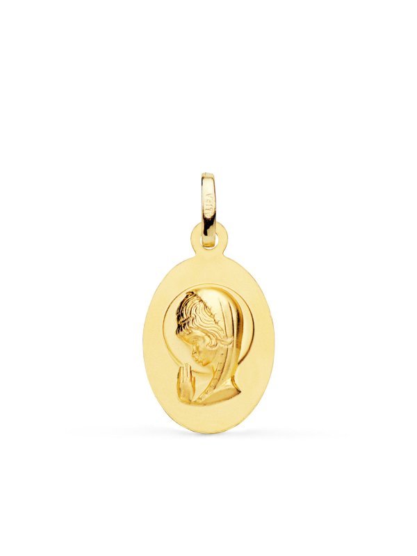 18K MEDALLA ORO AMARILLO VIRGEN NIÑA...