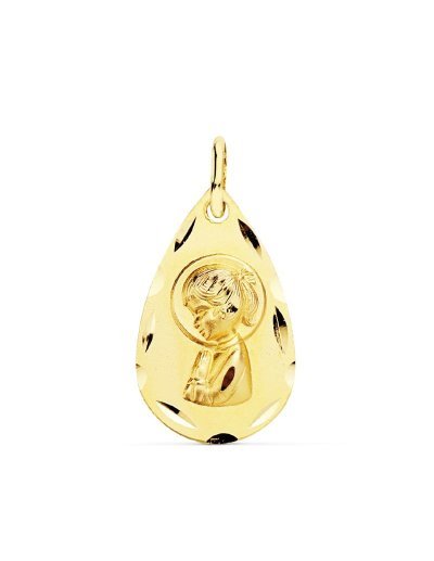18K MEDALLA VIRGEN NIÑA...