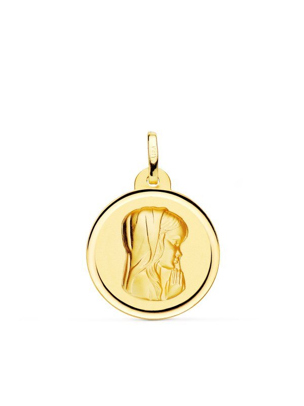 18K MEDALLA ORO AMARILLO VIRGEN NIÑA...