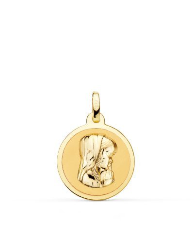 18K MEDALLA ORO AMARILLO...