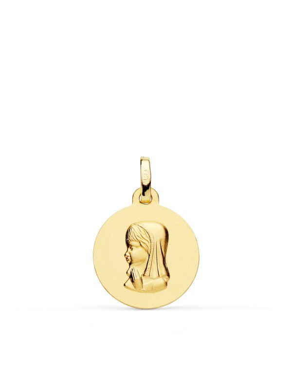 18K MEDALLA ORO AMARILLO VIRGEN NIÑA...