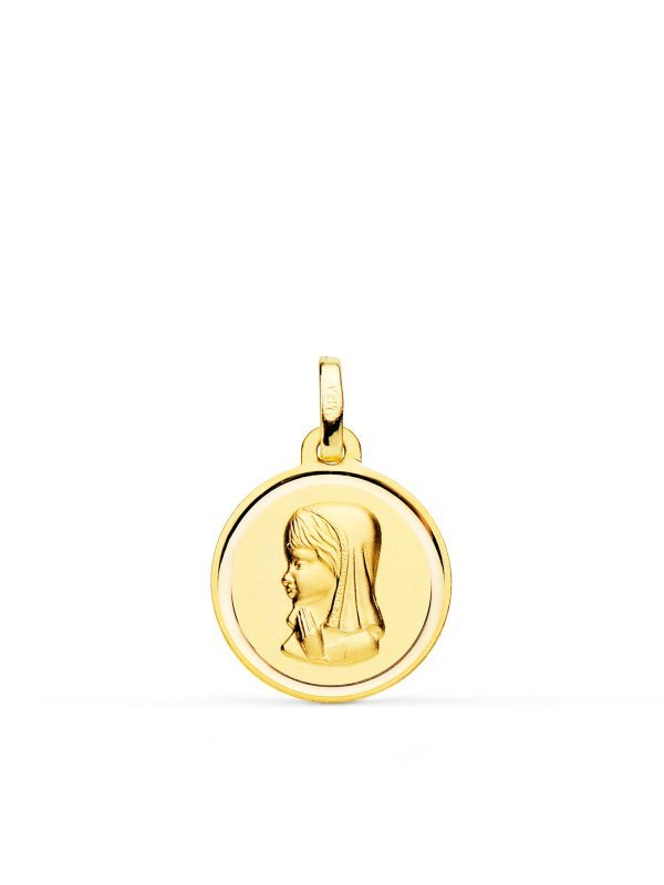 18K MEDALLA ORO AMARILLO VIRGEN NIÑA...
