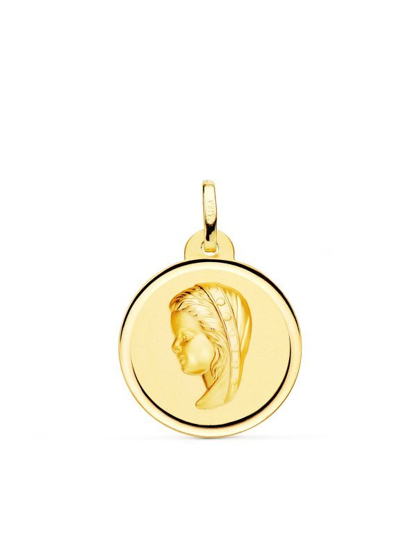 18K MEDALLA ORO AMARILLO VIRGEN NIÑA...