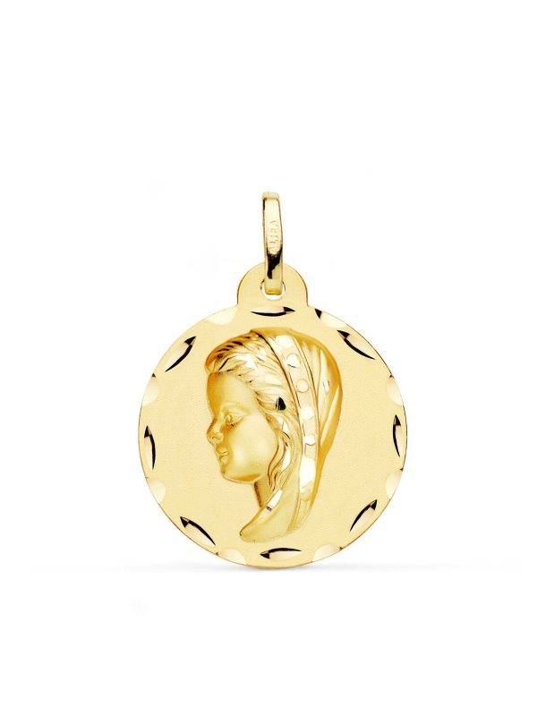 18K MEDALLA ORO AMARILLO VIRGEN NIÑA...