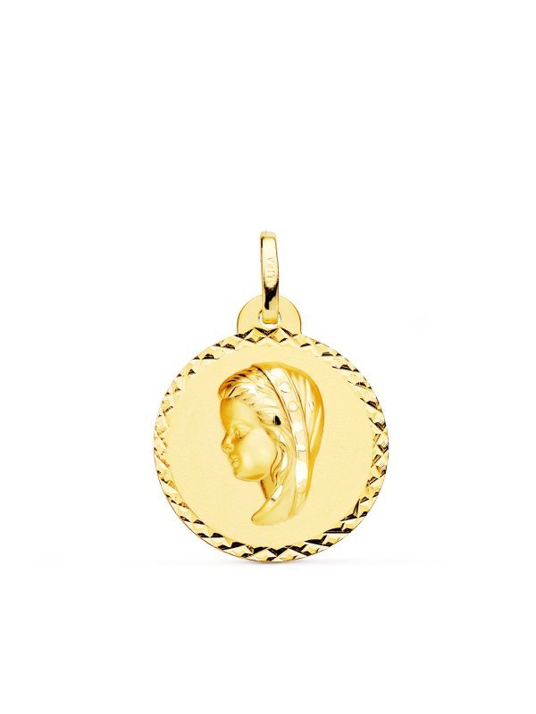 18K MEDALLA ORO AMARILLO VIRGEN NIÑA...