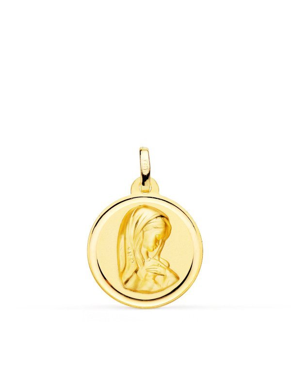 18K MEDALLA ORO AMARILLO VIRGEN NIÑA...