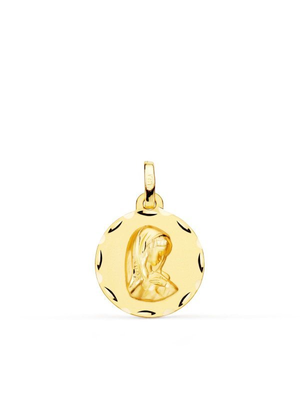 18K MEDALLA ORO AMARILLO VIRGEN NIÑA...