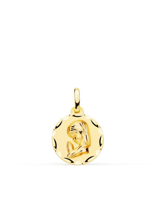 18K MEDALLA ORO AMARILLO VIRGEN NIÑA...