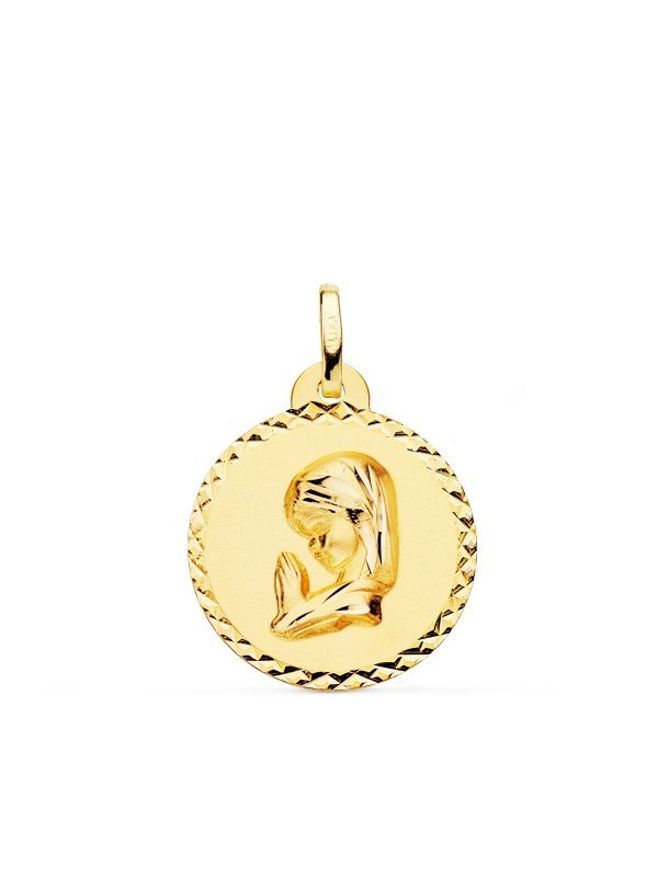 18K MEDALLA ORO AMARILLO VIRGEN NIÑA...