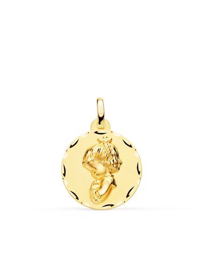 18K MEDALLA ORO AMARILLO...