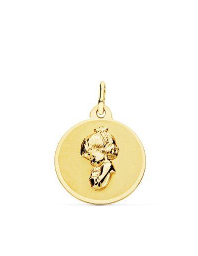 18K MEDALLA ORO AMARILLO...