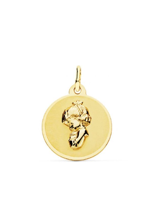 18K MEDALLA ORO AMARILLO VIRGEN NIÑA...