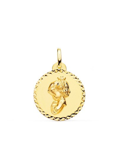 18K MEDALLA ORO AMARILLO...