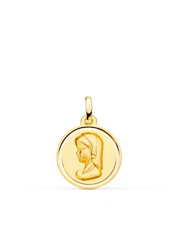 18K MEDALLA ORO AMARILLO VIRGEN NIÑA...