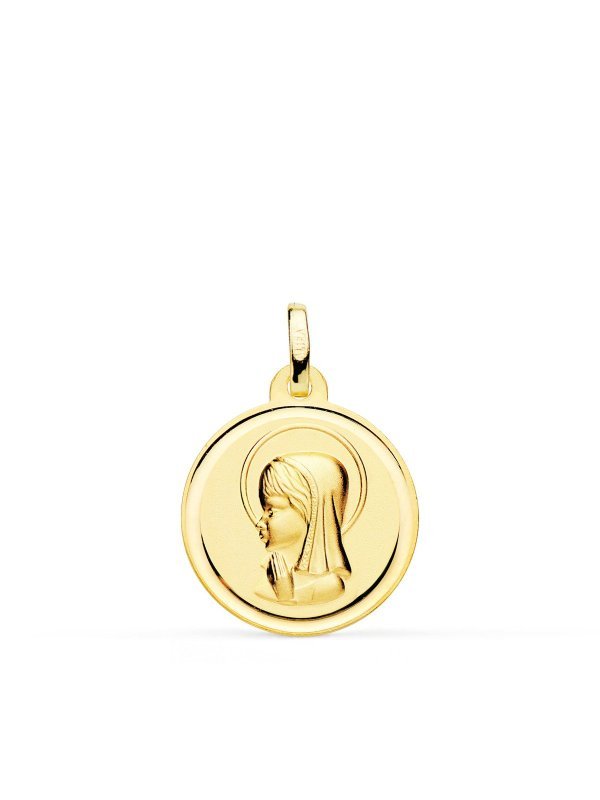 18K MEDALLA ORO AMARILLO VIRGEN NIÑA...