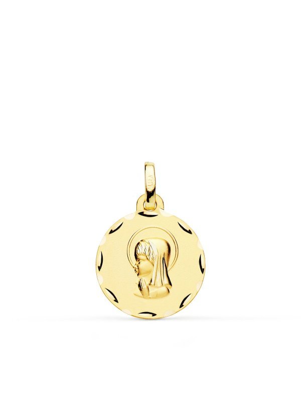 18K MEDALLA ORO AMARILLO VIRGEN NIÑA...