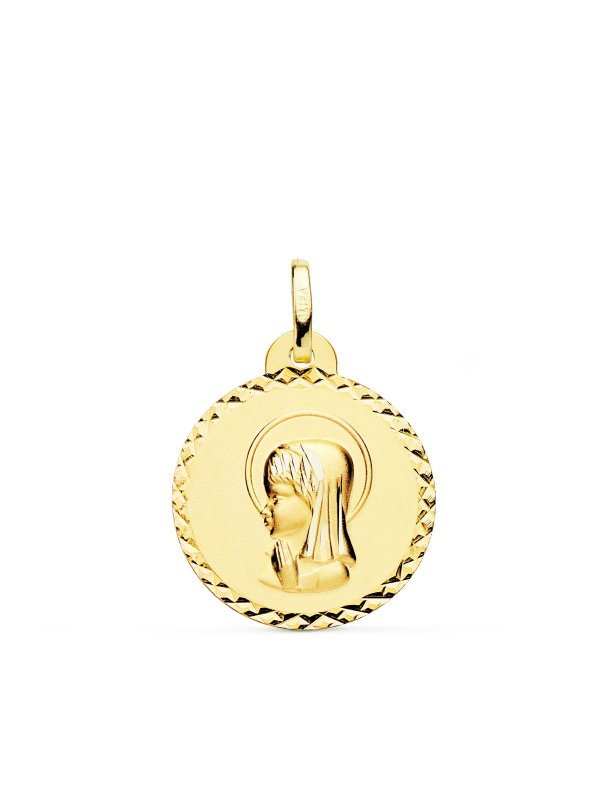18K MEDALLA ORO AMARILLO VIRGEN NIÑA...