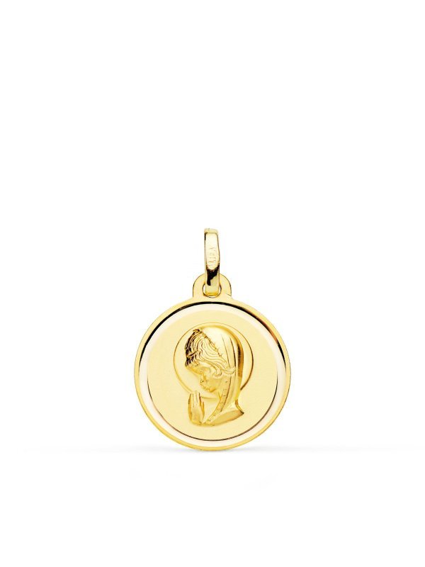 18K MEDALLA ORO AMARILLO VIRGEN NIÑA...