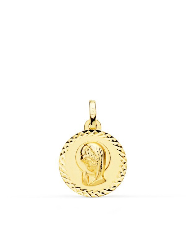 18K MEDALLA ORO AMARILLO VIRGEN NIÑA...