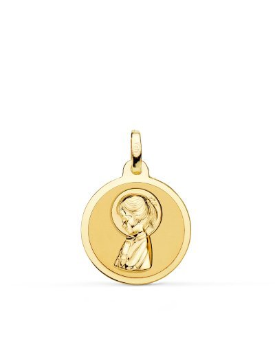 18K MEDALLA ORO AMARILLO...