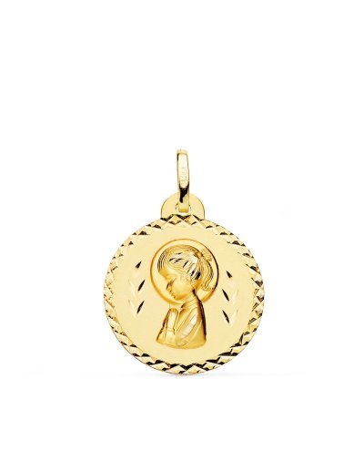 18K MEDALLA ORO AMARILLO...