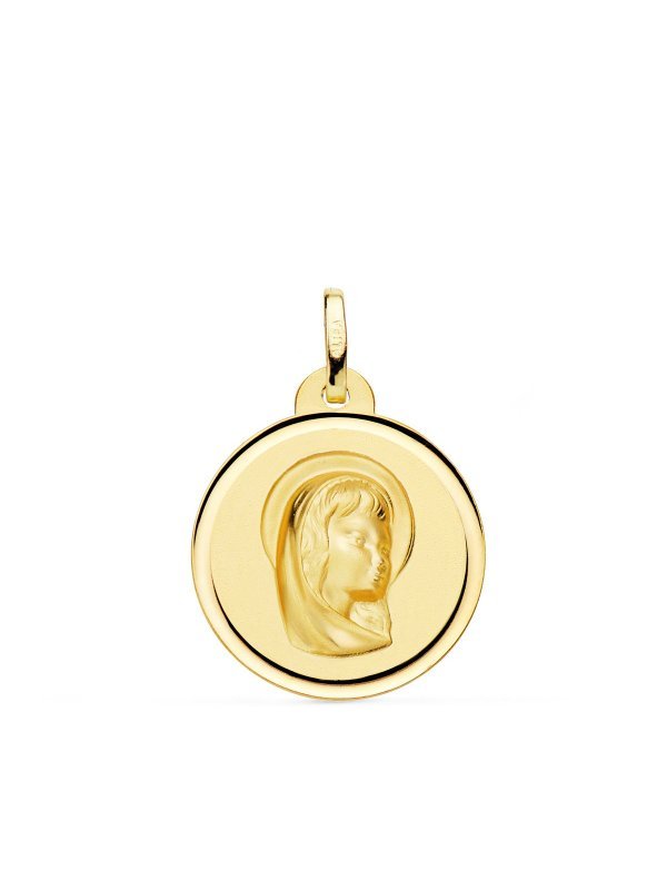 18K MEDALLA ORO AMARILLO VIRGEN NIÑA...