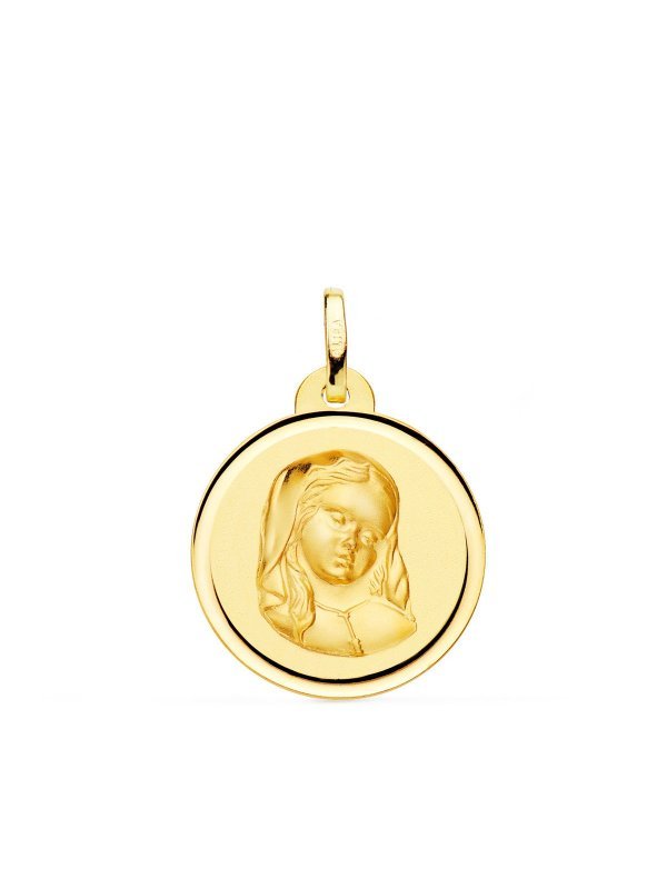 18K MEDALLA ORO AMARILLO VIRGEN NIÑA...