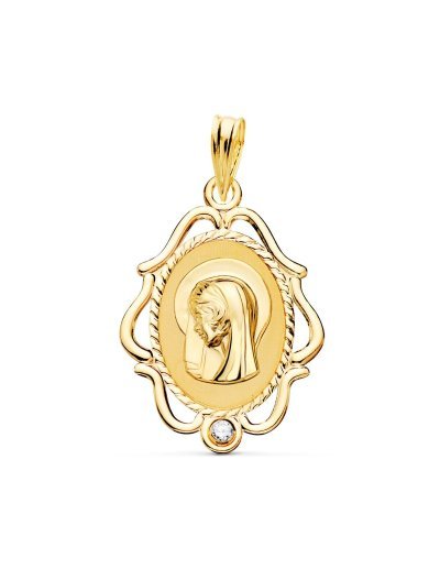 18K MEDALLA VIRGEN NIÑA...