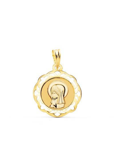 18K MEDALLA VIRGEN NIÑA...