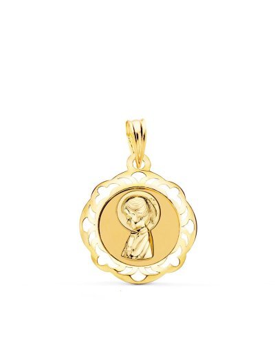 18K MEDALLA VIRGEN NIÑA...