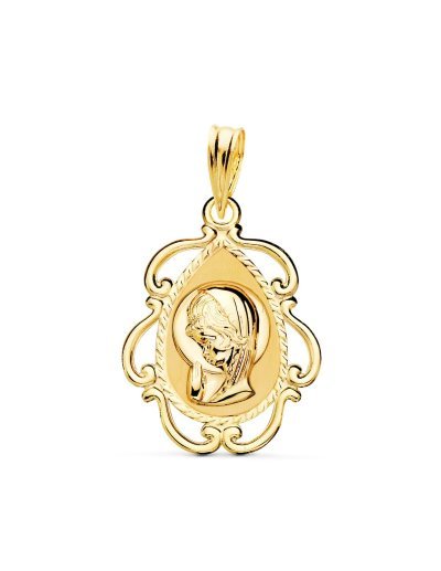18K MEDALLA VIRGEN NIÑA...