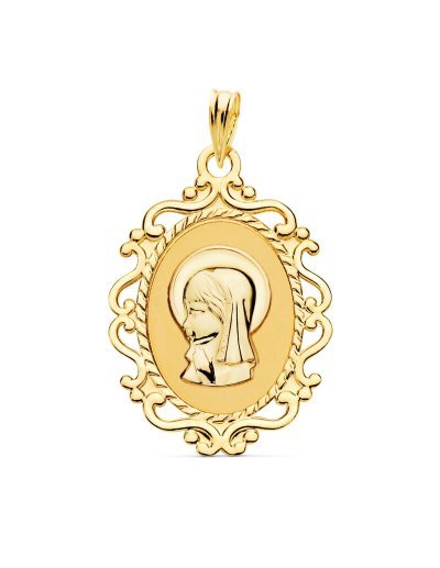 18K MEDALLA VIRGEN NIÑA...