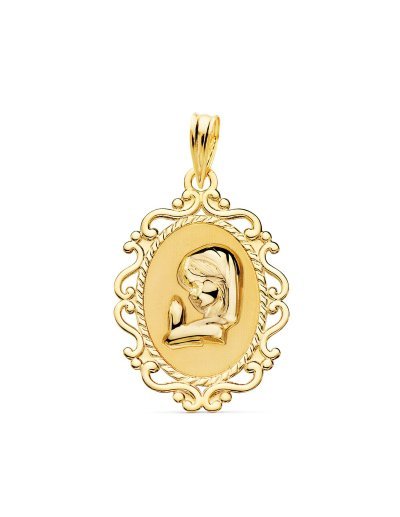 18K MEDALLA VIRGEN NIÑA...