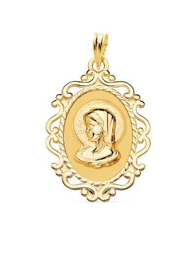 18K MEDALLA VIRGEN NIÑA...
