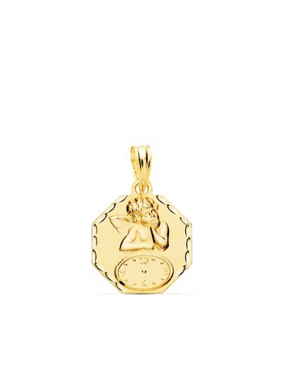 18K MEDALLA OCTOGONAL...