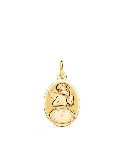 18K MEDALLA OVAL ANGELITO...