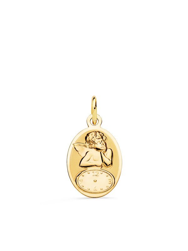 18K MEDALLA OVAL ANGELITO BURLON CON...