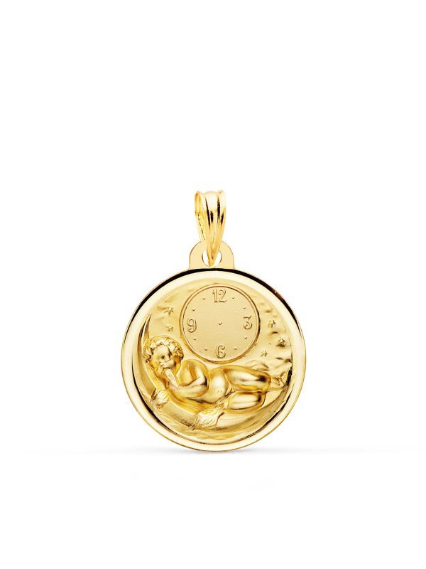 18K MEDALLA NIÑO DE LA HORA SOBRE...