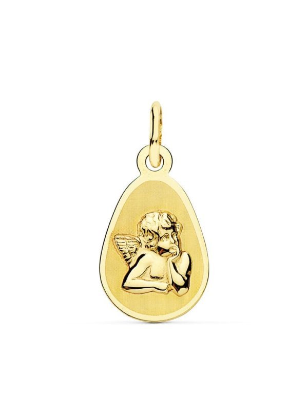 18K MEDALLA ANGEL BURLON. 17X10 MM